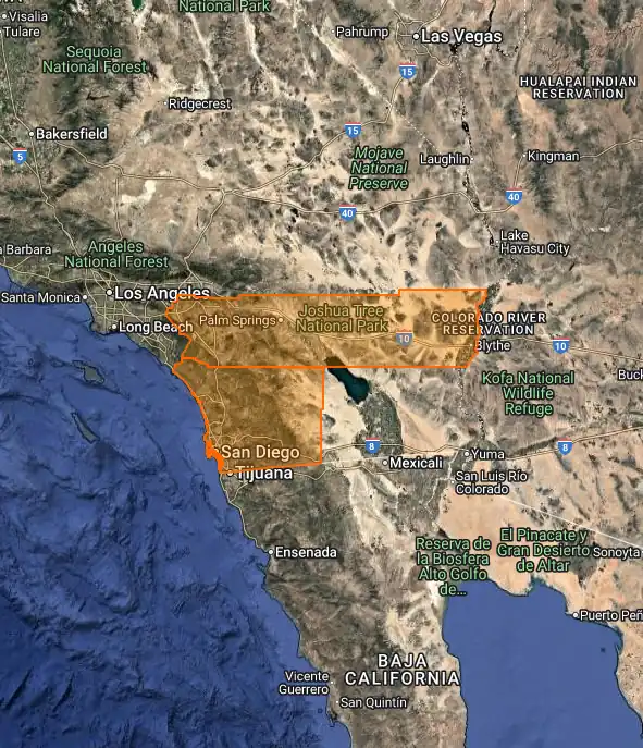 Map to our direct cremation business