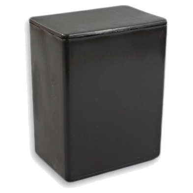 Black Plastic Urn