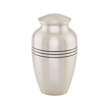 Brushed Pewter Urn